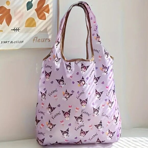 Kuromi Shopping Tote Sanrio Hello Kitty Purple NWT - Picture 1 of 2